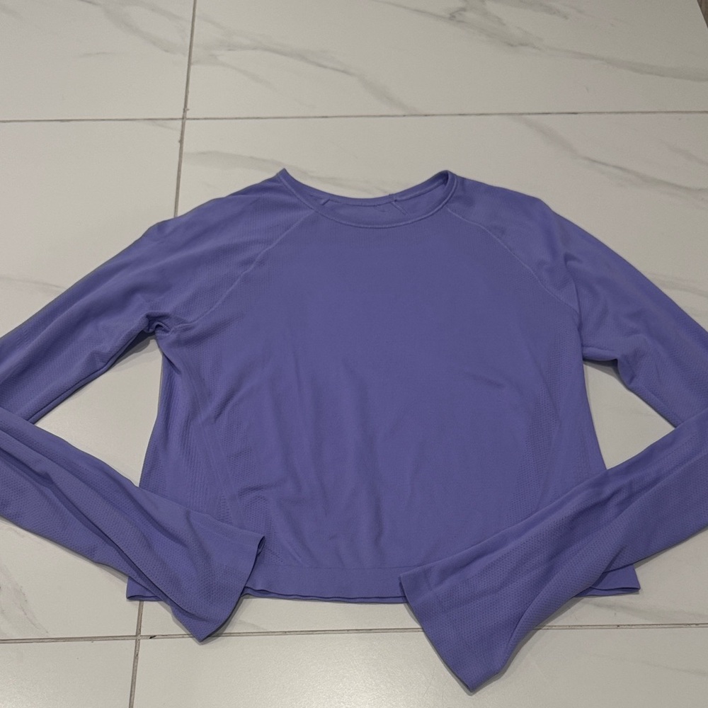 Athleta kids Purple Long Sleeve Top like lulu swiftly/ivviva fly tech